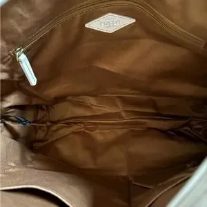 Fossil Tan and Cream Floral Women\'s Bag Fossil | Bags | Fossil Cream And Tan Floral Tote Bag | Poshmark main image 2